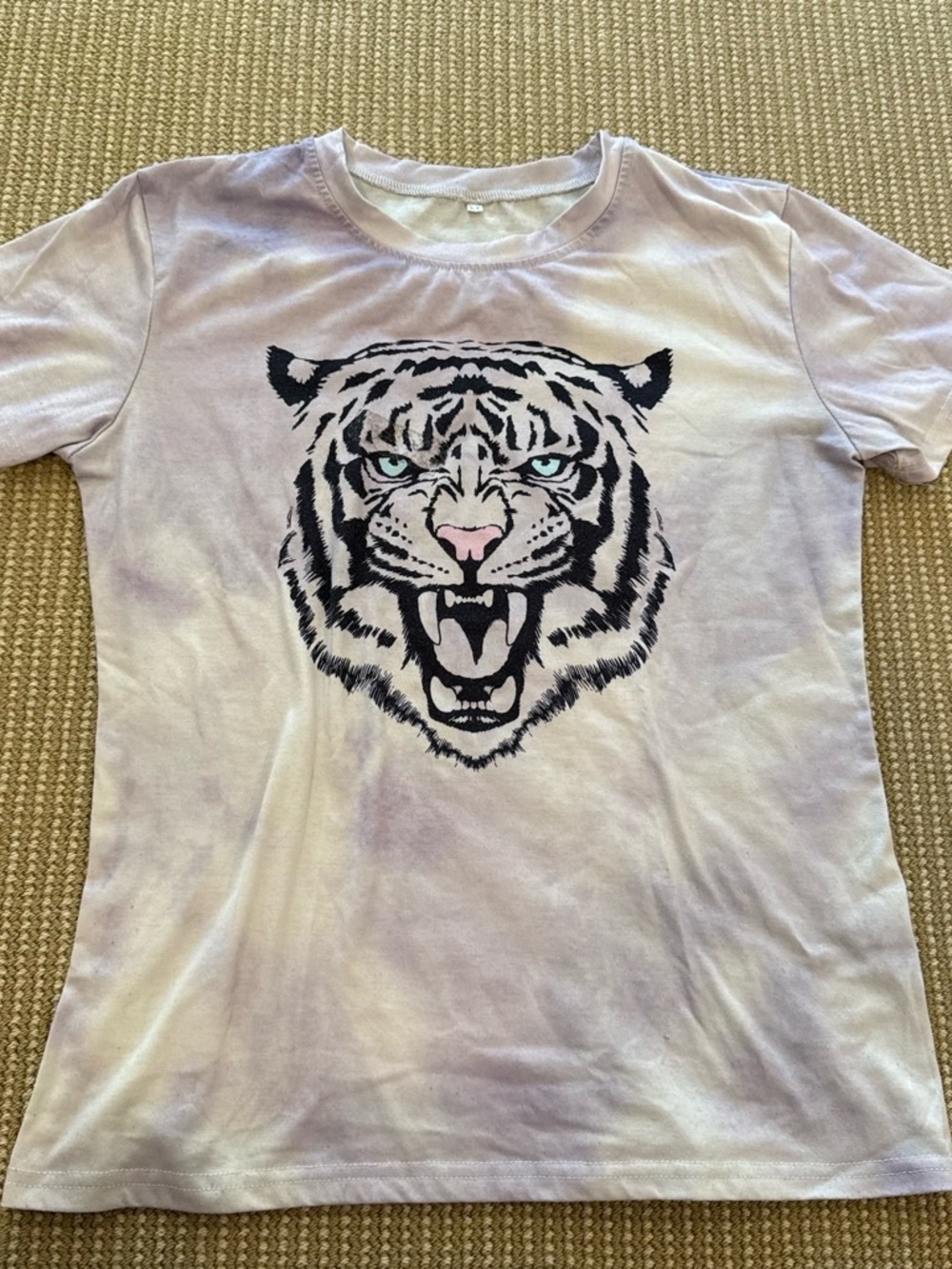 Girls' Lavender Tiger Graphic Tee - Unbranded
